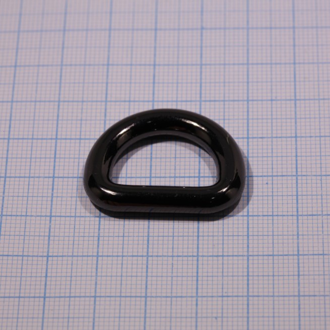 Півкільце ЧОРНИЙ НІКЕЛЬ 20x14x6 мм