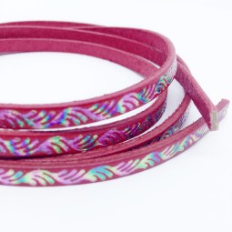 Шнур шкіра STAMP 5x1,6 мм тип U0759 червоний Італія