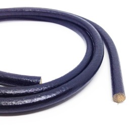 Шнур парафін. 7 мм тип U0378 чорний круглий Італія