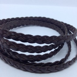 Шнур кіски 3х3 мм тип U0612 т.коричневий Італія