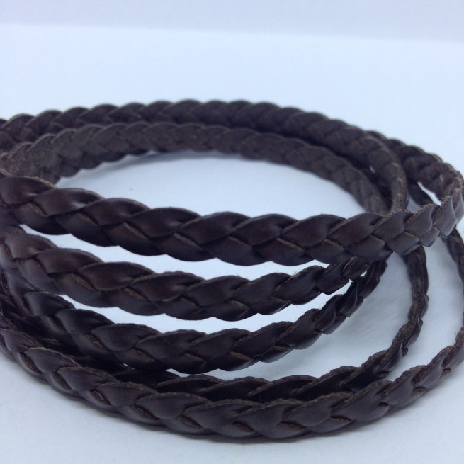 Шнур кіски 3х3 мм тип U0612 т.коричневий Італія