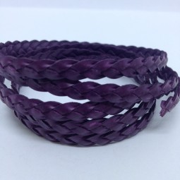 Шнур КОСИЧКА 3х3 мм тип U0612 фіолет Італія