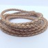 Шнур 4x3 мм тип U0571 беж плетений Італія
