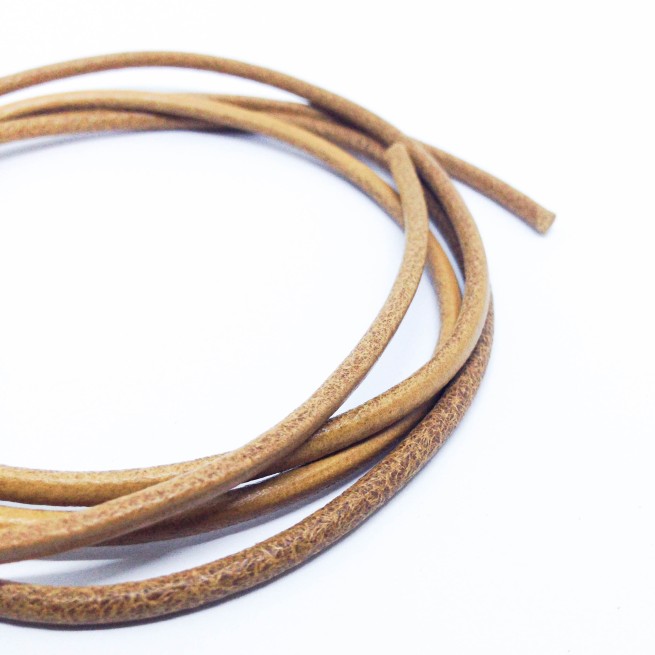 Шнур парафін. 3 мм тип U0378 коричневий круглий Італія