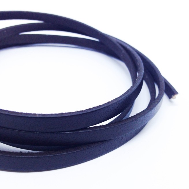 Шнур шкіра 5х2 мм тип U0654 коричнева кава плоский Італія