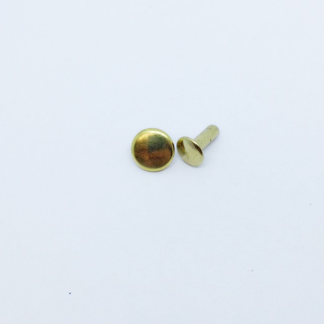 Хольнітени ЗОЛОТО 9,5х9 мм тип X1246 двосторонній (50 шт.)