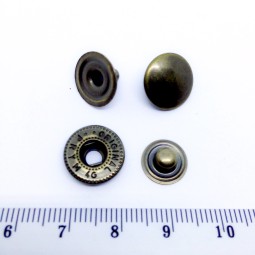 Кнопка Альфа БРОНЗА 12,5 мм тип X0057 (4 частини)