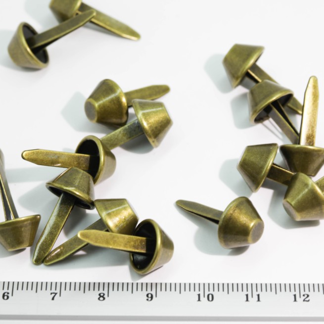 Ніжка для сумки ЛАТУНЬ конус 12 мм