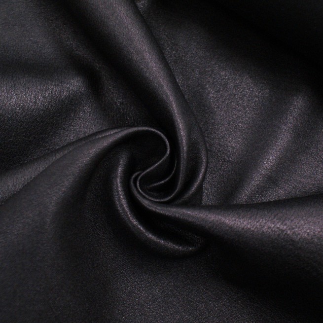 Шкіра стрейч взуттєвий чорний 0,6 Італія