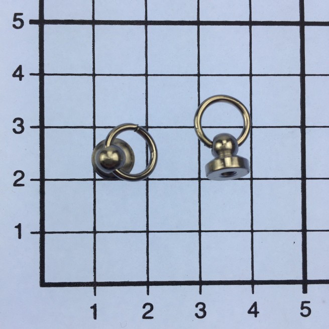 Шпилька кобурна з кільцем НІКЕЛЬ 8 мм тип C3097