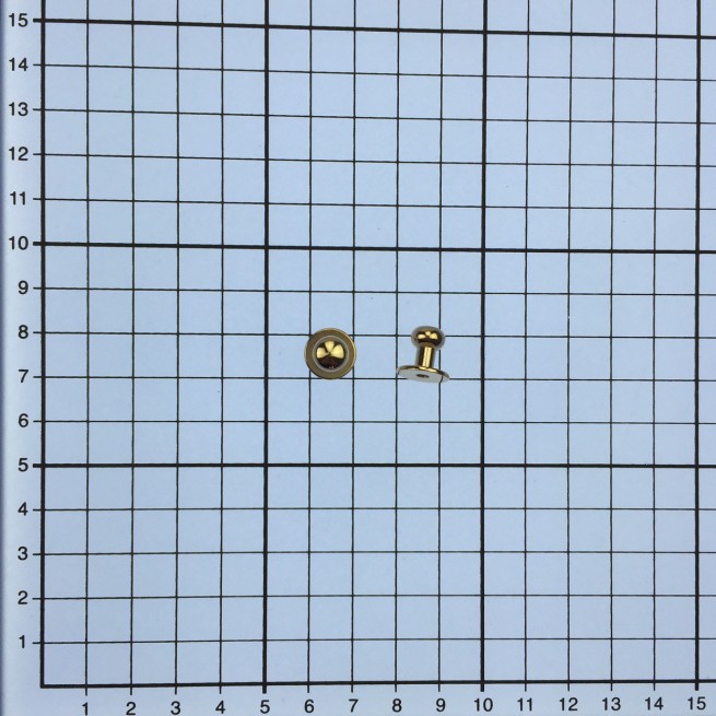 Шпилька кобурна ЗОЛОТО 11х8 мм тип C3083 без гвинта