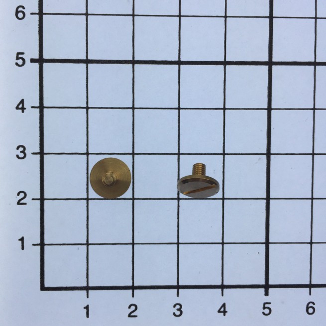 Гвинт ремінний із зовнішнім різьбленням ЛАТУНЬ 3,5х5 мм тип A9521