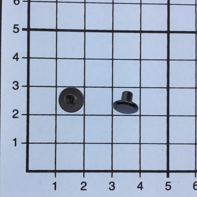 Гвинт ремінний з внутрішнім різьбленням ЧОРНИЙ НІКЕЛЬ 3,5х5 мм тип A9521 (без прорізи)