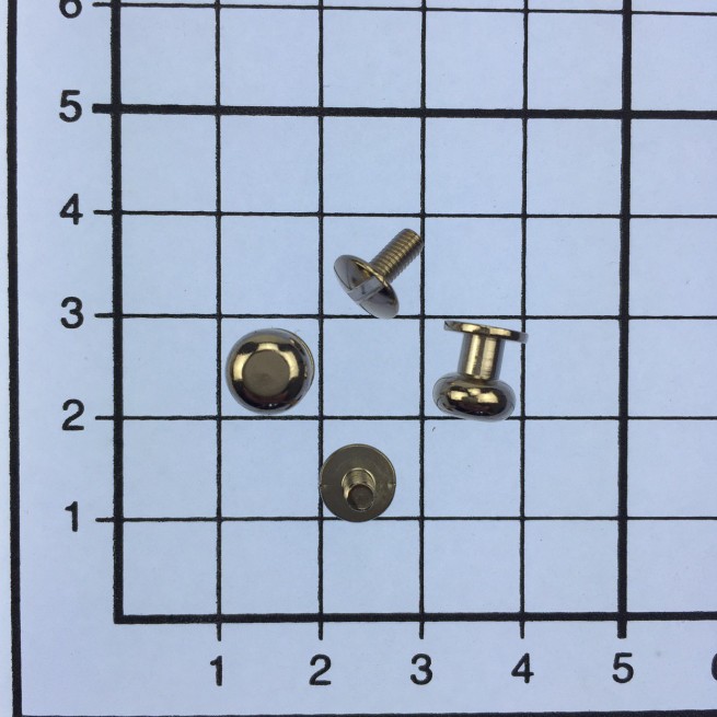 Шпилька кобурна Світле золото 4х8 мм тип C3080 без гвинта