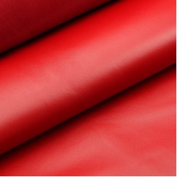 Шкірпідклад шевро напівглянець червоний 0,7-0,8 Італія