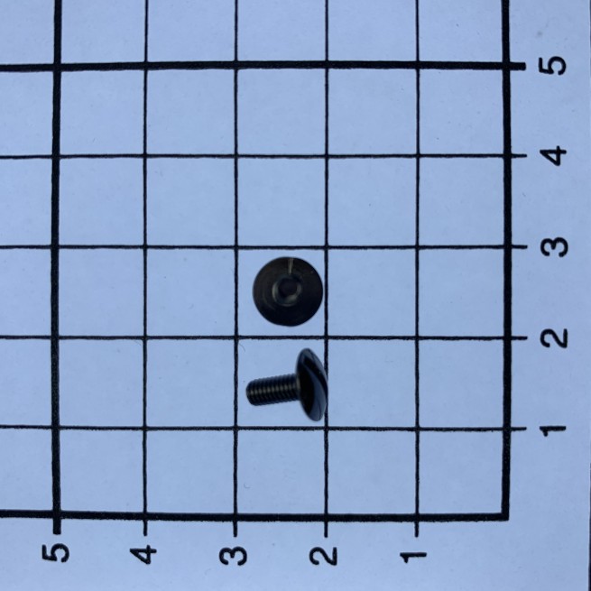 Гвинт кріпильний ЧОРНИЙ НІКЕЛЬ 7 мм тип M0720