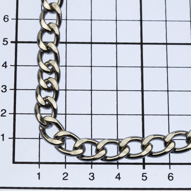 Ланцюг декоративний НІКЕЛЬ 9 мм
