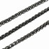 Ланцюг декоративний ЧОРНИЙ НІКЕЛЬ косичка 7 мм