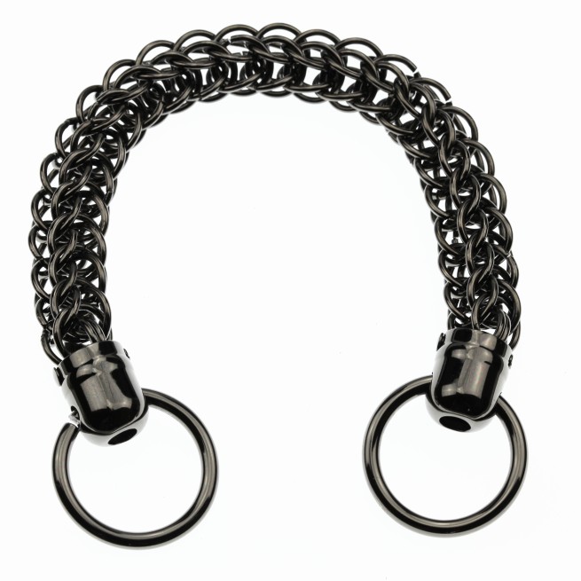 Ланцюг-ручка для сумки ЧОРНИЙ НІКЕЛЬ 30 см