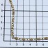 Ланцюг декоративний ЗОЛОТО 115 см з карабінами