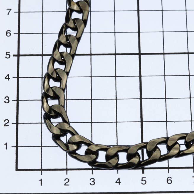 Ланцюг декоративний ЧОРНИЙ НІКЕЛЬ 9 мм
