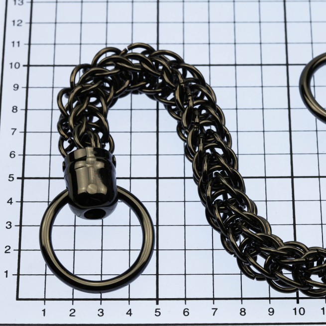 Ланцюг-ручка для сумки ЧОРНИЙ НІКЕЛЬ 30 см