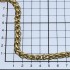 Ланцюг декоративний ЗОЛОТО косичка 8 мм тип01