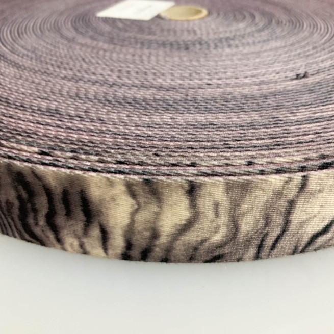 Стрічка ремінна 40 мм нейлон сірий зебра Італія