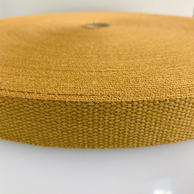 Стрічка ремінна 30 мм б/п коричневий глина Італія