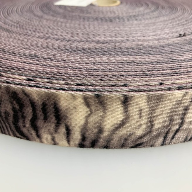 Стрічка ремінна 40 мм нейлон сірий зебра Італія