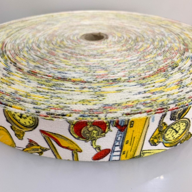 Стрічка ремінна 40 мм нейлон білий travel Італія