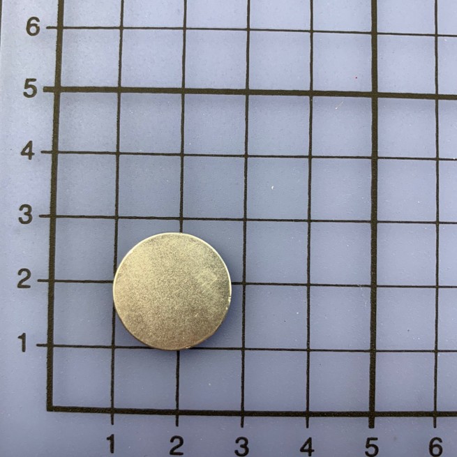 Кнопка магнітна НІКЕЛЬ 18х2 мм потайна