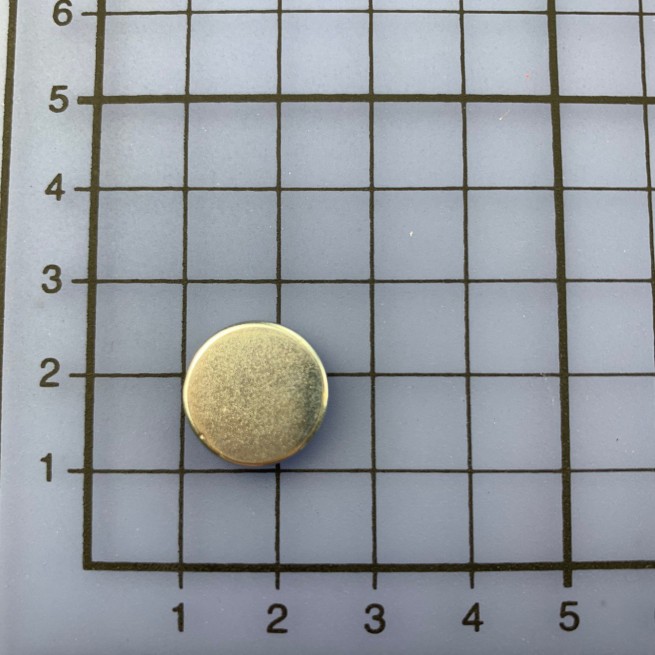 Кнопка магнітна НІКЕЛЬ 15х3 мм потайна