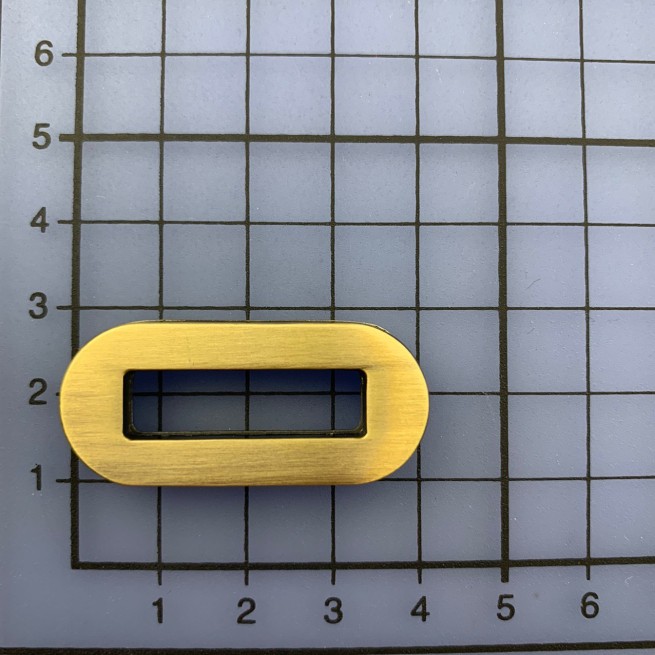 Люверс плоский ЛАТУНЬ 25x7 мм тип D0550 прямокутний