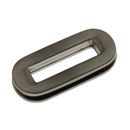 Люверс плоский НІКЕЛЬ-САТИН 25x7 мм тип D0550 прямокутний