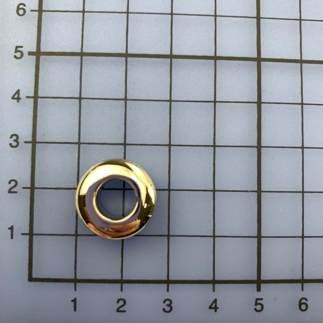 Люверс двосторонній НІКЕЛЬ 7 мм з різьбою