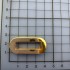Люверс плоский ЗОЛОТО 25x7 мм тип D0550 прямокутний