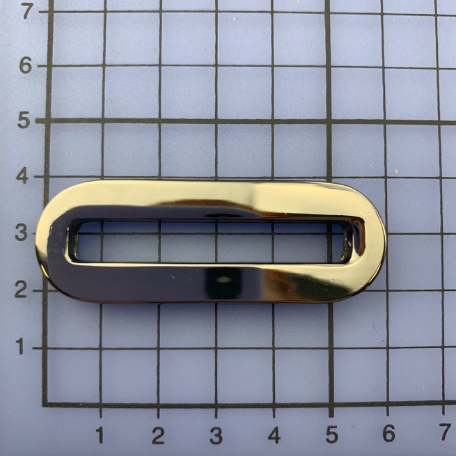 Люверс плоский ЧОРНИЙ НІКЕЛЬ 45 мм тип D0551 прямокутний