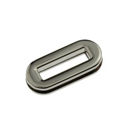 Люверс двосторонній НІКЕЛЬ 25x7 мм тип D0550 прямокутний