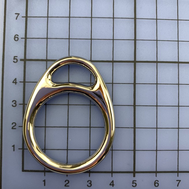 Кільце з півкільцем НІКЕЛЬ 30 мм