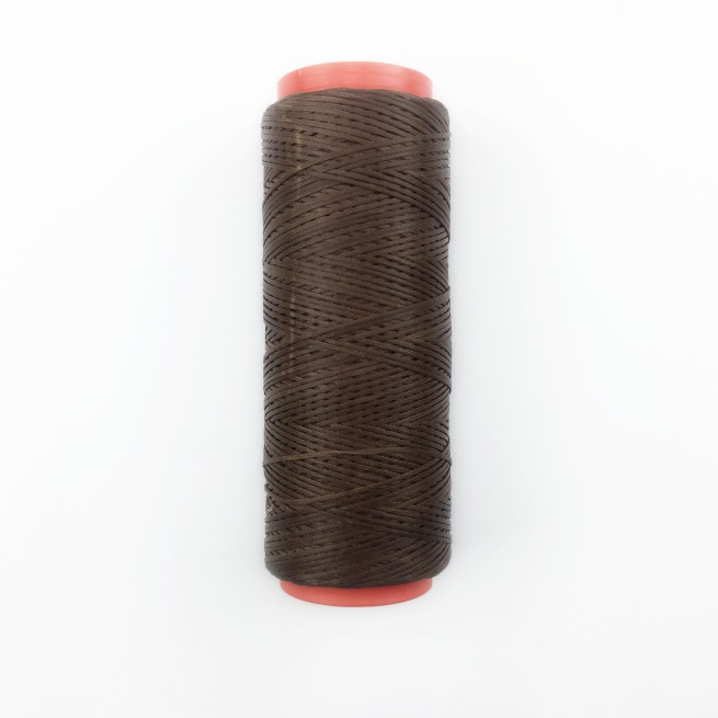 Нитка вощена плоска 100 м 0,8 мм коричневий кедр Туреччина