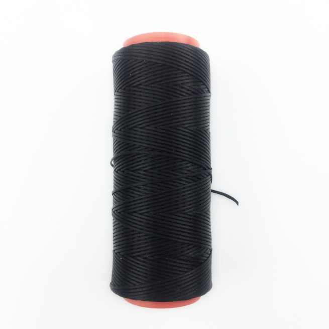 Нитка вощена плоска 100 м 1,0 мм чорнийТуреччина