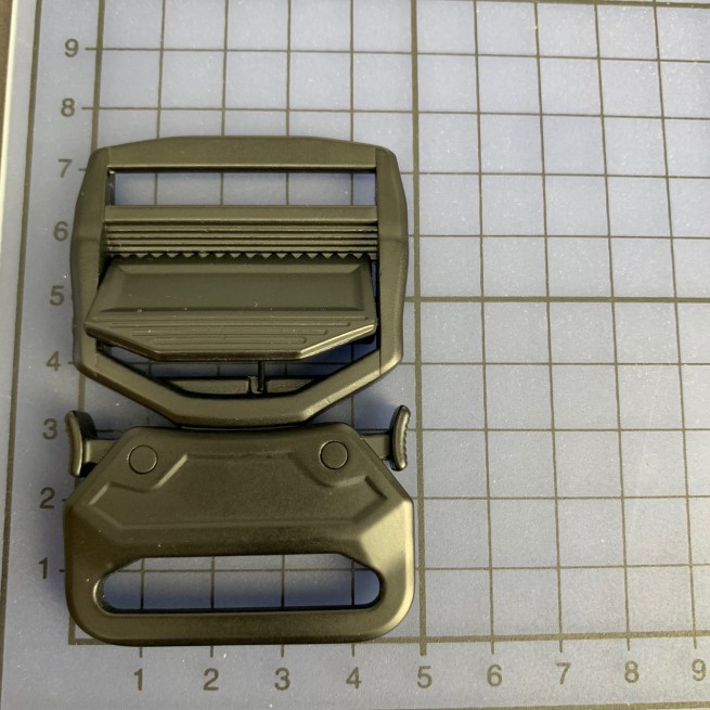 Пряжка-фастекс ЧОРНИЙ ГРАФІТ 38 мм тип27700