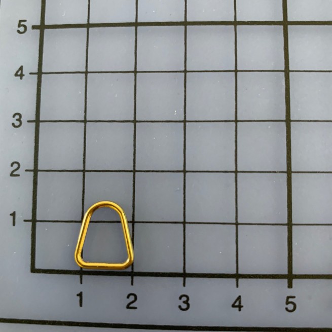 Язичок СВІТЛЕ ЗОЛОТО 5 мм тип B58