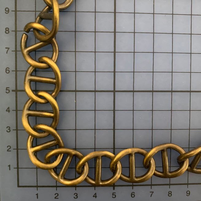 Цепь декоративная ЛАТУНЬ 12 мм тип C5927