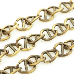 Цепь декоративная ЛАТУНЬ 12 мм тип C5927