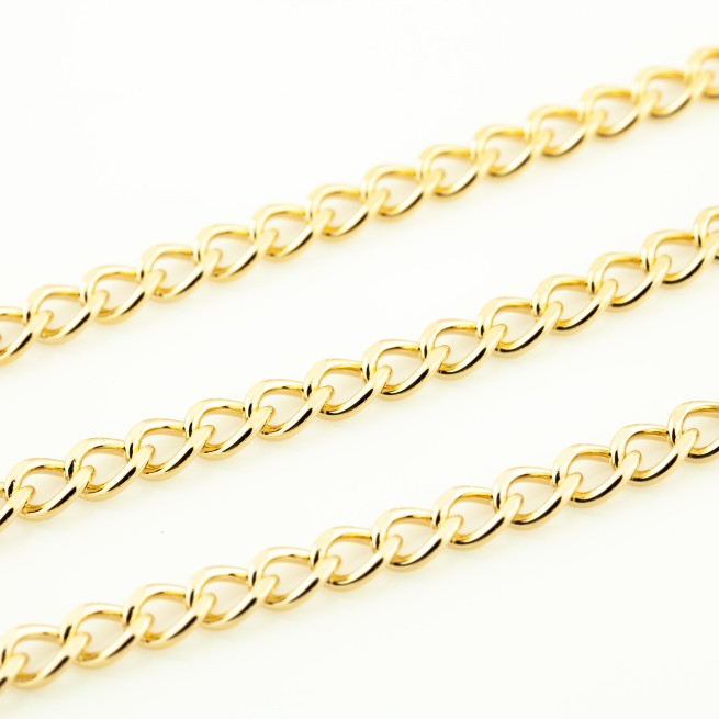 Цепь декоративная ЗОЛОТО 8 мм тип A6652