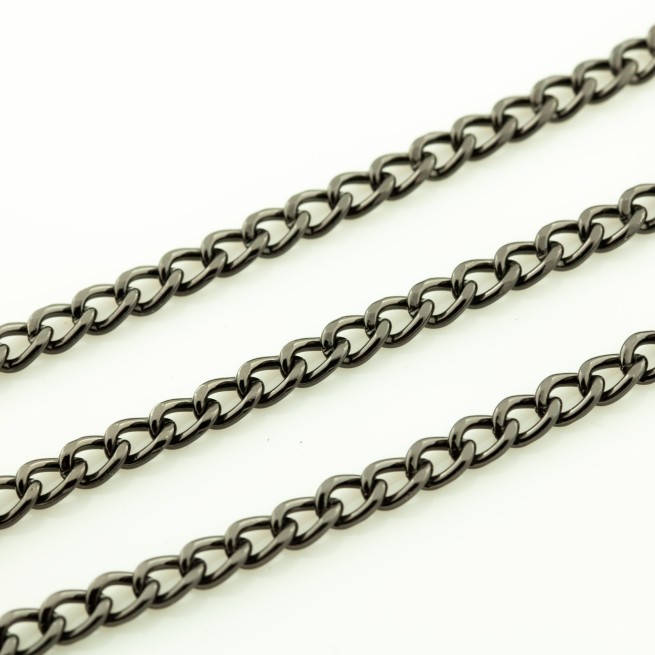 Цепь декоративная ЧЕРНЫЙ НИКЕЛЬ типB04