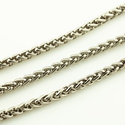 Ланцюг декоративний НІКЕЛЬ косичка 7 мм типB12/13 