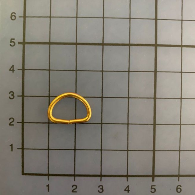 Півкільце ЗОЛОТО 12x8 мм